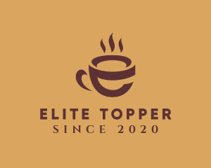 Hot Coffee Letter E  logo design