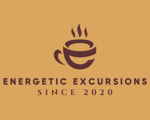 Hot Coffee Letter E  logo design