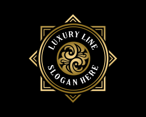 Luxury Hipster Ornament logo design