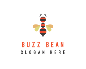 Ant Bee Insect logo design