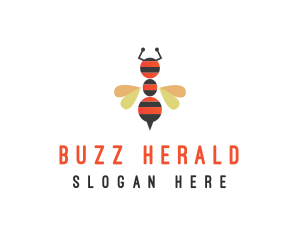 Ant Bee Insect logo design