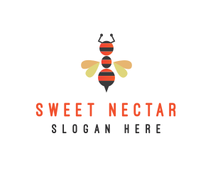 Ant Bee Insect logo design