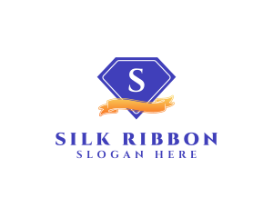 Diamond Ribbon Jewelry logo design