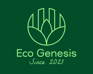 Minimalist Eco Property logo design