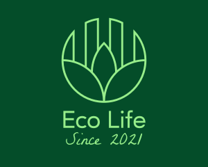 Minimalist Eco Property logo design