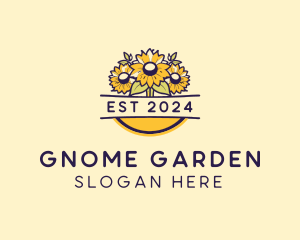 Sunflower Garden Floral logo design