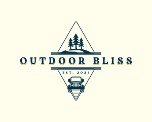 Camping Travel Adventure logo design