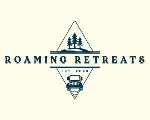 Camping Travel Adventure logo design