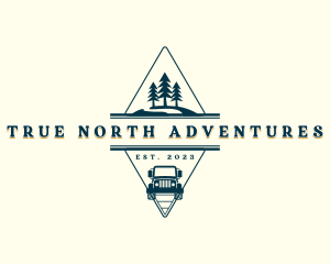 Camping Travel Adventure logo design