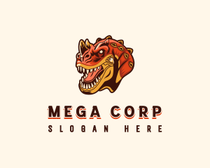 Giant Ceratosaurus Dinosaur logo design