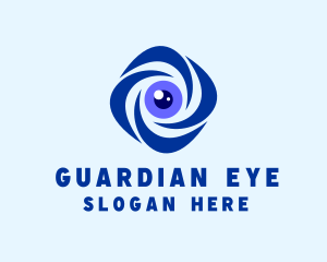 Security Surveillance Lens logo design