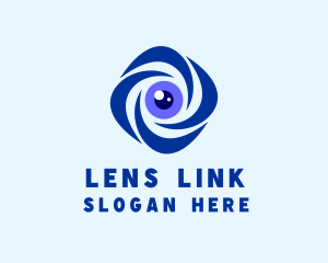 Security Surveillance Lens logo design