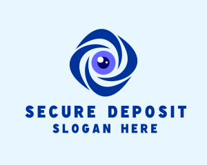 Security Surveillance Lens logo design