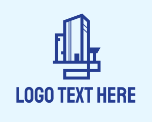 Blue Corporate Building logo