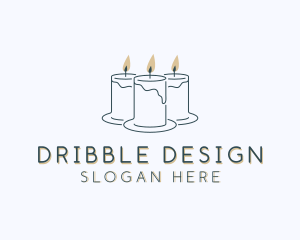 Candle Interior Design Decor logo design