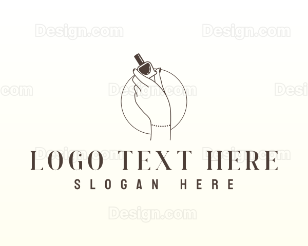 Nail Polish Fashion Logo