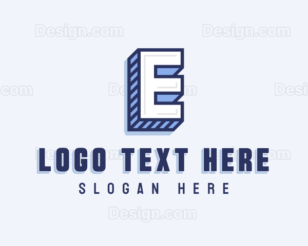 Generic 3D Letter E Logo