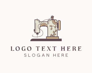 Floral Sewing Machine logo