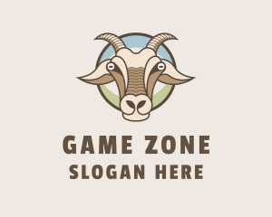 Goat Pasture Animal logo