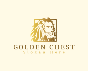 Golden Feline Lion logo design