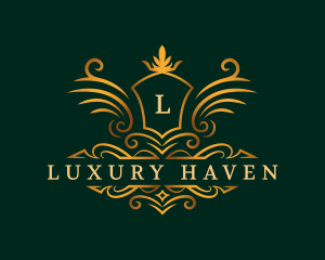 Luxury Crown Shield logo design