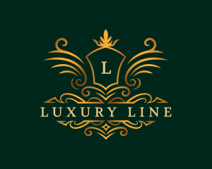 Luxury Crown Shield logo design