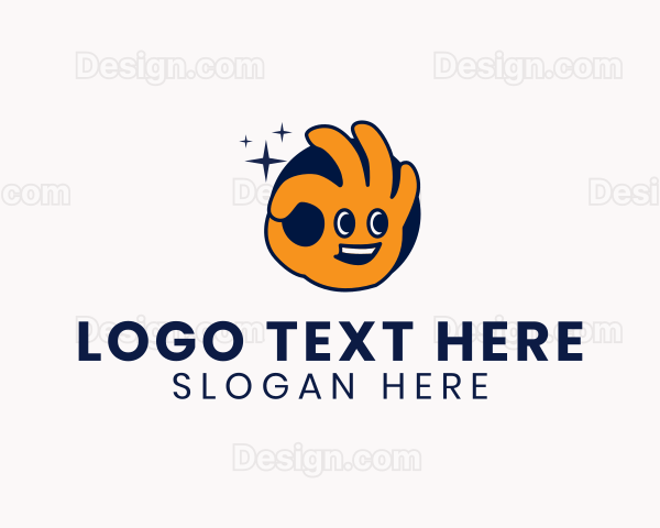 Clean Hand Character Logo