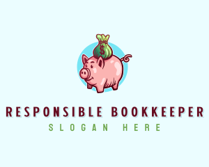 Pig Money Savings logo design