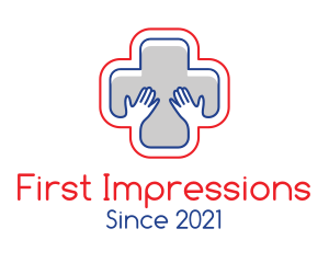 Medical Hands Cross logo design