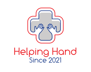 Medical Hands Cross logo design