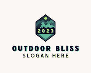 Mountain Trekking Adventure logo design