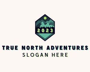 Mountain Trekking Adventure logo design