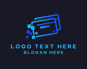 Credit Card Pixel logo design