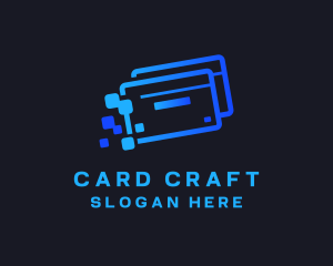 Credit Card Pixel logo design