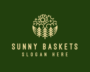 Sunny Pine Forest  logo design