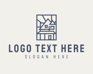 Minimal Architecture House logo design