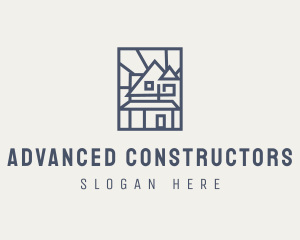 Minimal Architecture House logo design