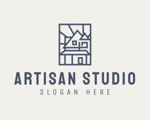 Minimal Architecture House logo design