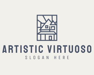 Minimal Architecture House logo design