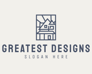 Minimal Architecture House logo design