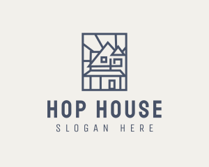 Minimal Architecture House logo design