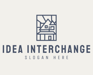 Minimal Architecture House logo design