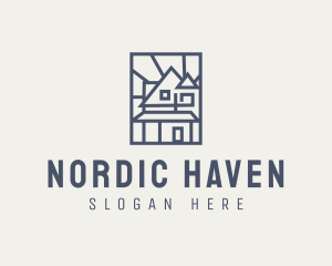 Minimal Architecture House logo design