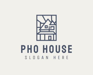 Minimal Architecture House logo design