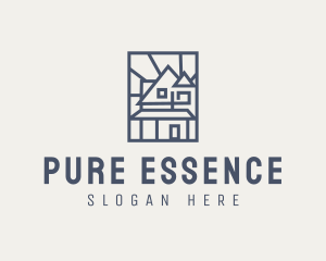 Minimal Architecture House logo design