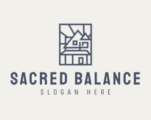 Minimal Architecture House logo design