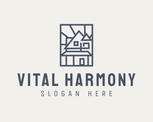 Minimal Architecture House logo design