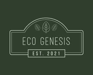 Eco Brand Wordmark  logo design