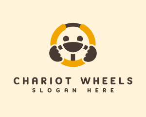 Auto Steering Wheel logo design