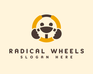 Auto Steering Wheel logo design